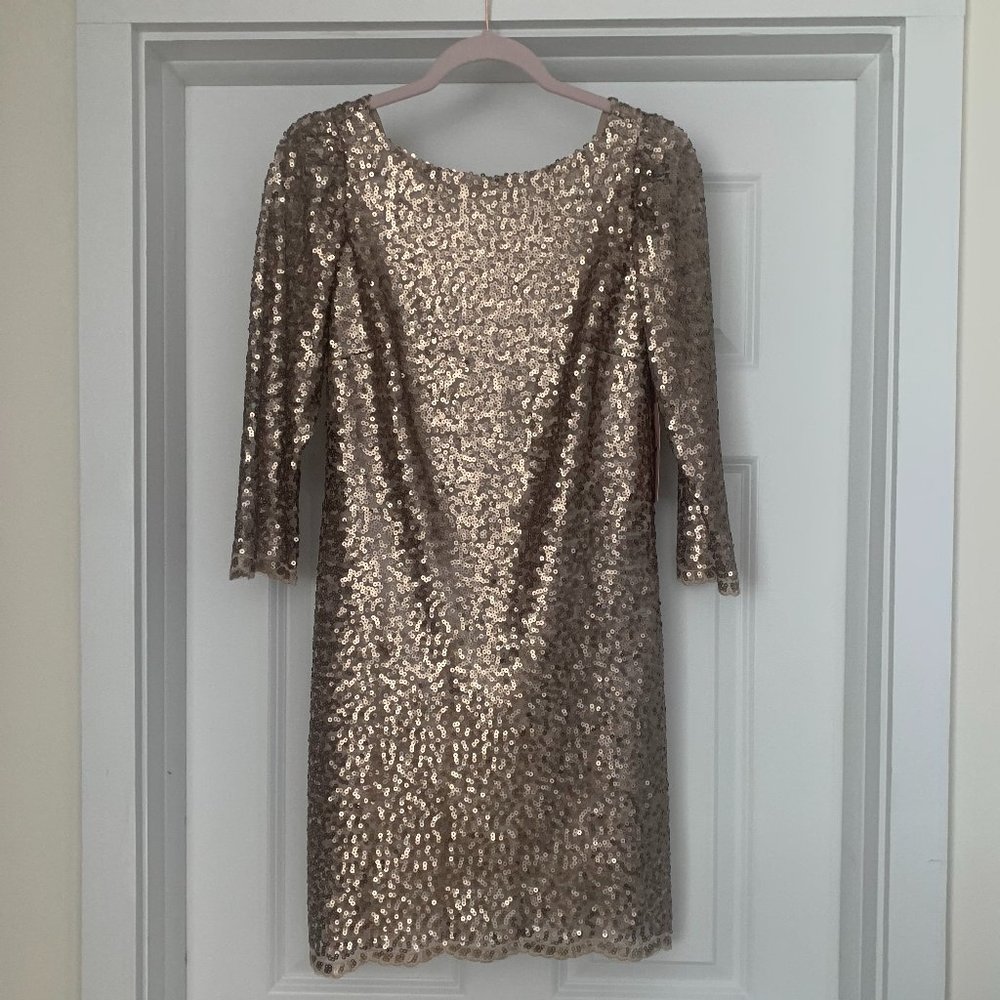 Gold Sequined cocktail dress size XS
